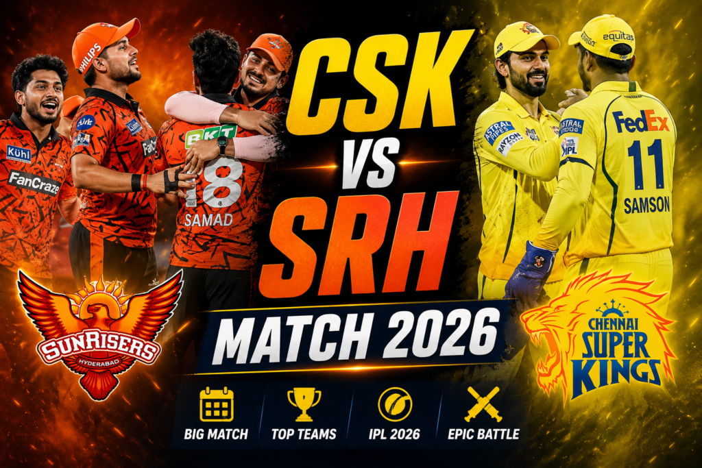 CSK vs SRH Match 2026
