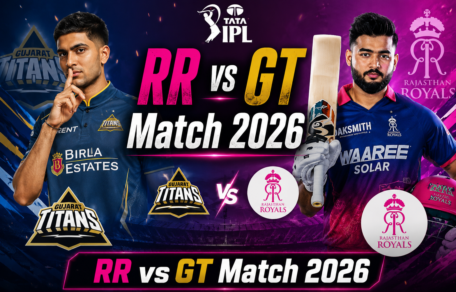 GT vs RR Match 2026