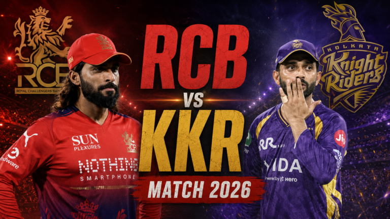 RCB vs KKR Match 2026