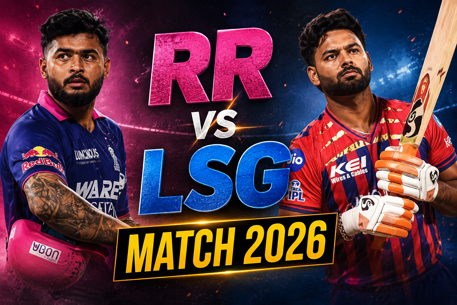 RR vs LSG Match 2026